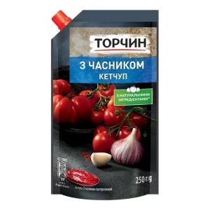 Кетчуп З часником ТМ ТОРЧИН 250 г