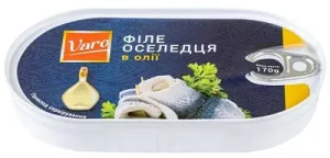 Філе оселедця в олії. ТМ VARO 170 г