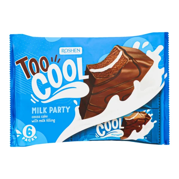 Бісквітні TOO COOL MILK PARTY з Молочною Начинкою 270г