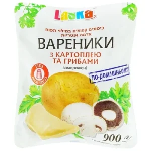 Вареники з картоплею та грибами LASKA 900г
