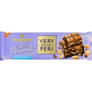 Шоколад Millennium Very Peri печивом та арахісом 270 г