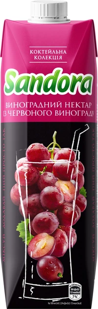 Нектар із черв виног Sandora 0.95л