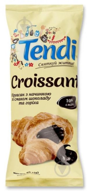 Круасан з начинкою  ТМ Tendi в асортименті 65 г