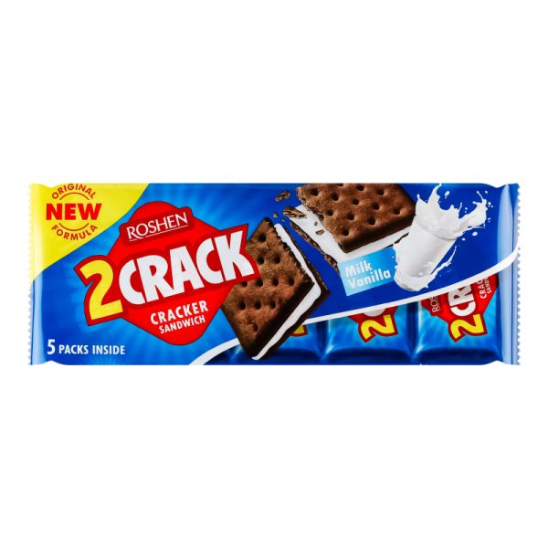 Крекер ROSHEN 2 Crack Молочно-Ванільний 235 г