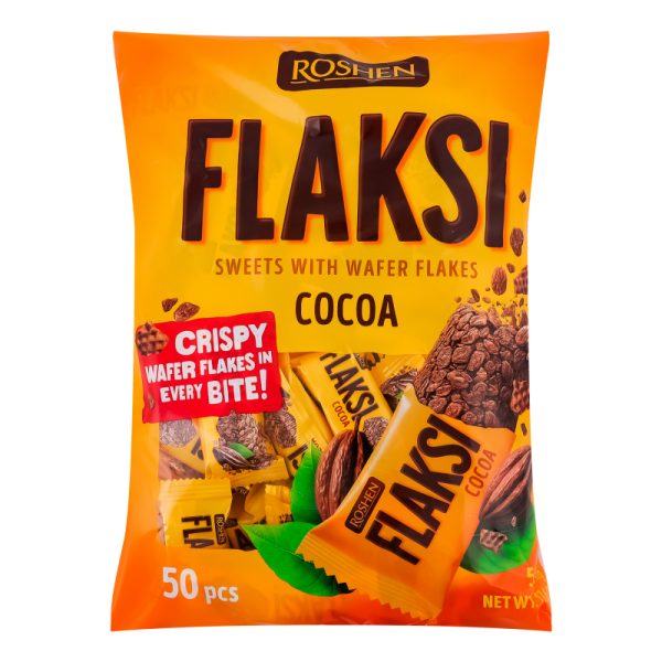 Цукерки FLAKSI Какао/кокос Флексі  ROSHEN вагові