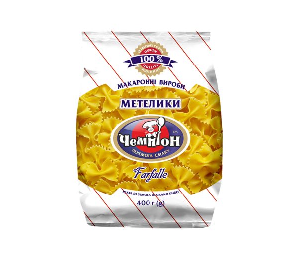 Макарони Метелики  Чемпіон 400г
