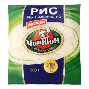 Рис круглозернистий Екстра  Чемпіон 800г