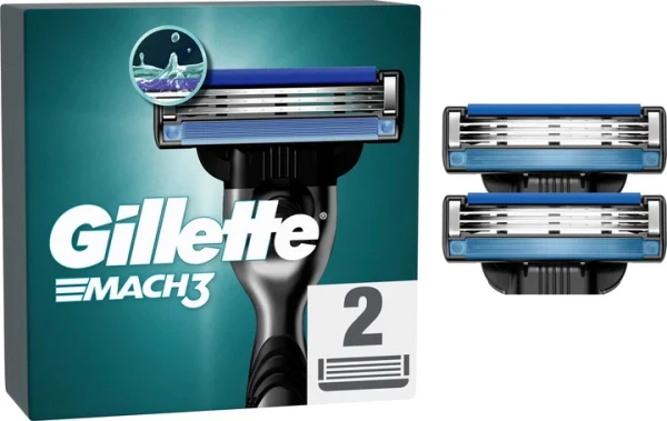 Змінні картриджі для гоління (леза ) чоловічі Gillette Mach3 2шт
