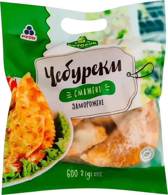Чебуреки РУДЬ з м'сом смажені 600г