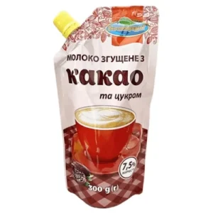 Молоко згущене з какао 7.5% ТМ Еко-молпродукт 300г