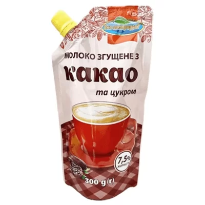 Молоко згущене з какао 7.5% ТМ Еко-молпродукт 300г