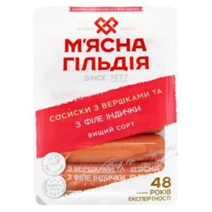 60587-1.jpg Сосиски з вершками та з філе індички 285 г