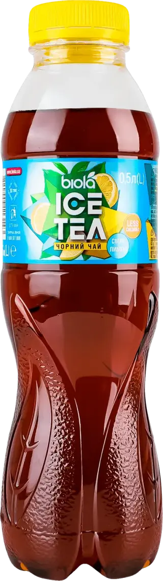 Чорний чай смак лимон. ТМ Біола 0.5л