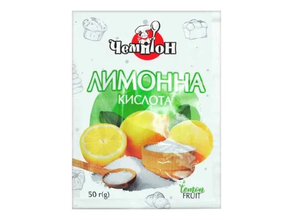 Лимонна кислота.  Чемпіон 50г