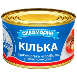 Кілька у томат соусі. Аквамарин 240г