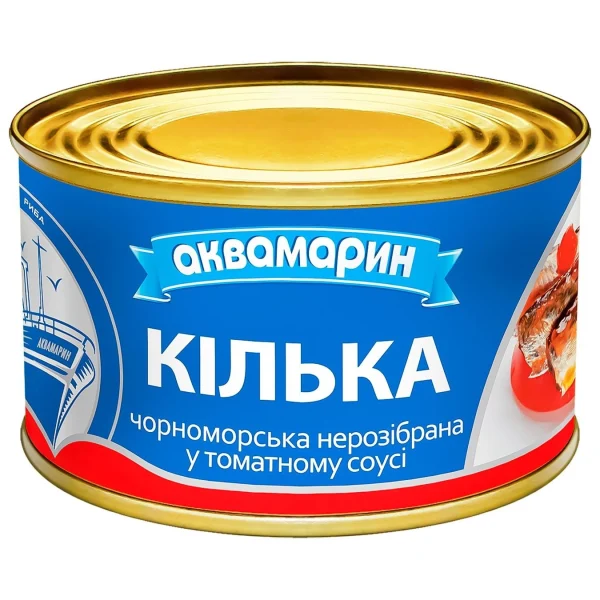 Кілька у томат соусі. Аквамарин 240г