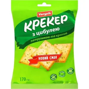 Крекер з циб. петр та кропом Yarych 170 г