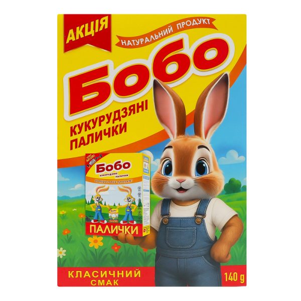 Палички кукур Бобо 140 г