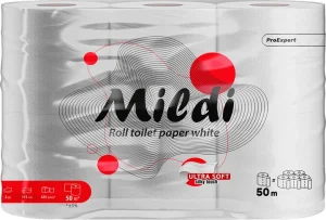 Папір туалетний Mildi 6 шт