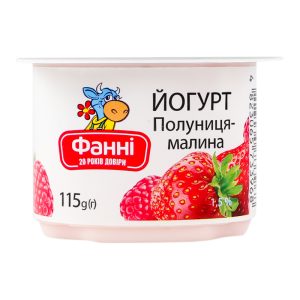 Йогурт полуниця-малина 1.5 % 115 г