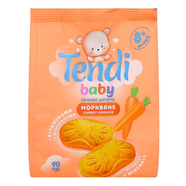 Печиво Tendi baby моркв від 8 місяців 90 г