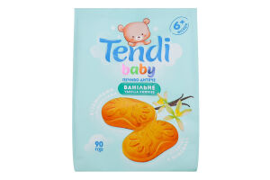 Печиво Tendi baby ваніл від 6 місяців 90 г