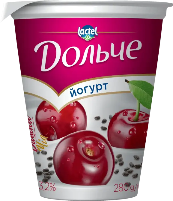 ЙОГУРТ ВИШНЯ-ЧІА 3.2% дольче 280 г