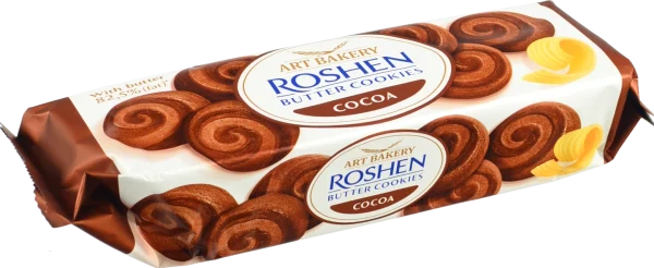 Печиво Здобне BUTTER COOKIES з маслом та какао 140г
